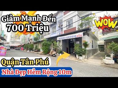 Cần Bán Rất Gấp Nên Chủ Giảm Mạnh 700 Triệu Cho Nhà 2 Tầng Trong Phố Ẩm Thực Trung Tâm Quận Tân Phú