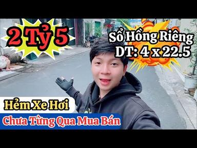 2 Tỷ 5 | Bất Động Sản Hiếm Chính Chủ Chưa Từng Qua Giao Dịch Mua Bán | Sổ Hồng Riêng
